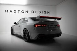 Maxton Design - Carbon Fiber Rear Wing With Upper Swan Mounting + LED Audi A5 / A5 S-Line / S5 / RS5 Coupe F5 / F5 Facelift -FlareCraft Store eng pl Carbon Spoiler With Upper Swan Mounting LED Audi A5 A5 S Line S5 RS5 Coupe F5 F5 Facelift 22225 8