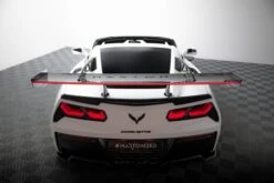 Maxton Design - Carbon Fiber Rear Wing With Upper Swan Mounting + LED Chevrolet Corvette Stingray / Grand Sport C7 (Copy) -FlareCraft Store eng pl Carbon Spoiler With Upper Swan Mounting LED Chevrolet Corvette Stingray Grand Sport C7 21492 10