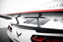 Maxton Design - Carbon Fiber Rear Wing With Upper Swan Mounting + LED Chevrolet Corvette Stingray / Grand Sport C7 (Copy) -FlareCraft Store eng pl Carbon Spoiler With Upper Swan Mounting LED Chevrolet Corvette Stingray Grand Sport C7 21492 20