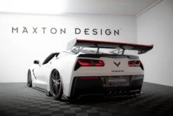 Maxton Design - Carbon Fiber Rear Wing With Upper Swan Mounting + LED Chevrolet Corvette Stingray / Grand Sport C7 (Copy) -FlareCraft Store eng pl Carbon Spoiler With Upper Swan Mounting LED Chevrolet Corvette Stingray Grand Sport C7 21492 6