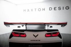 Maxton Design - Carbon Fiber Rear Wing With Upper Swan Mounting + LED Chevrolet Corvette Stingray / Grand Sport C7 (Copy) -FlareCraft Store eng pl Carbon Spoiler With Upper Swan Mounting LED Chevrolet Corvette Stingray Grand Sport C7 21492 8