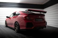 Maxton Design - Carbon Fiber Rear Wing With Upper Swan Mounting + LED Honda Civic SI MK10 -FlareCraft Store eng pl Carbon Spoiler With Upper Swan Mounting LED Honda Civic SI Mk10 22342 5