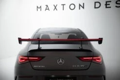 Maxton Design - Carbon Fiber Rear Wing With Upper Swan Mounting + LED Mercedes Benz CLA-Class Coupe C118 -FlareCraft Store eng pl Carbon Spoiler With Upper Swan Mounting LED Mercedes Benz CLA Coupe C118 21587 9