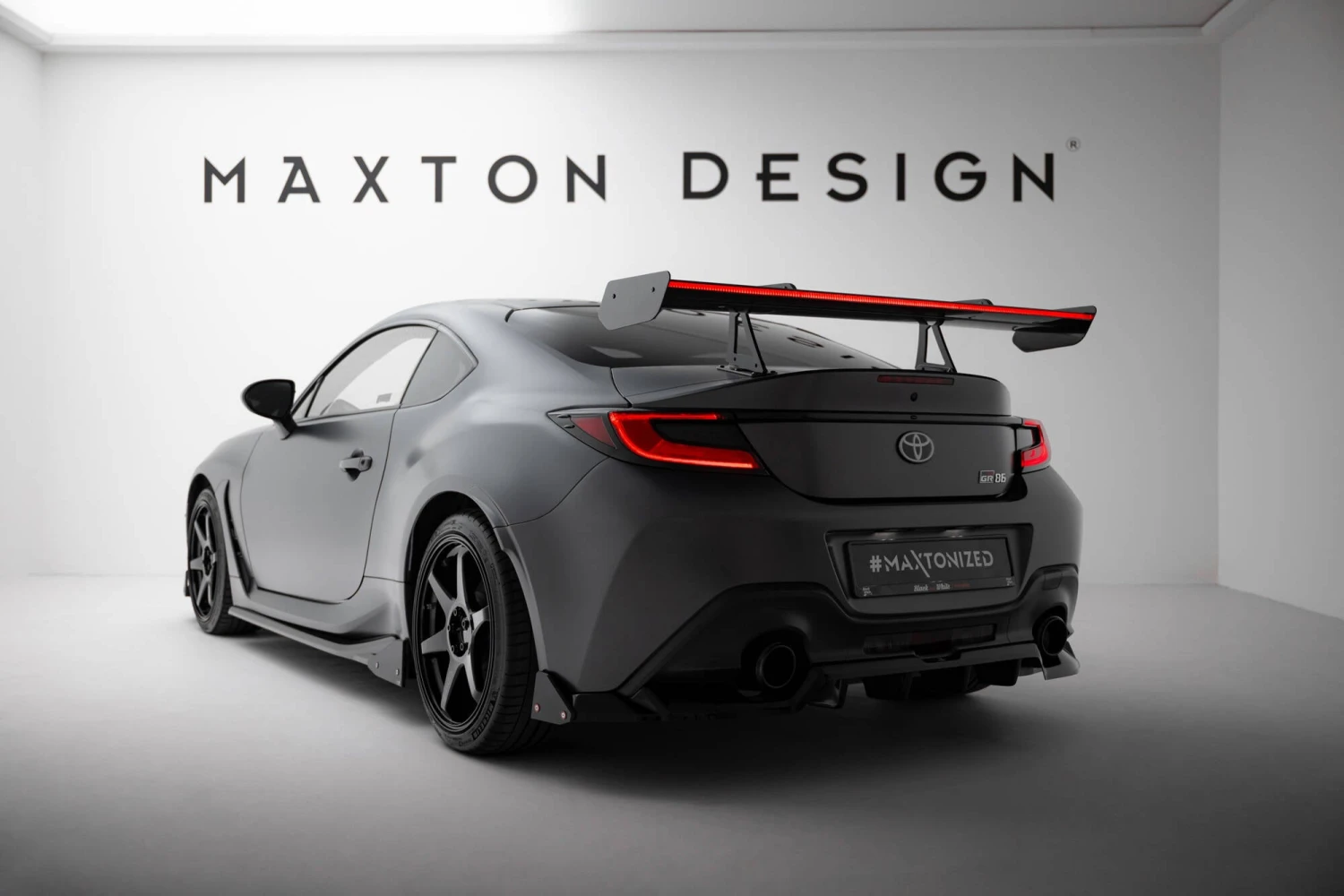 Maxton Design - Carbon Fiber Rear Wing With Upper Swan Mounting + LED Toyota GR86 / Subaru BRZ MK2 5 Maxton Design - Carbon Fiber Rear Wing With Upper Swan Mounting + LED Toyota GR86 / Subaru BRZ MK2 - Image 3