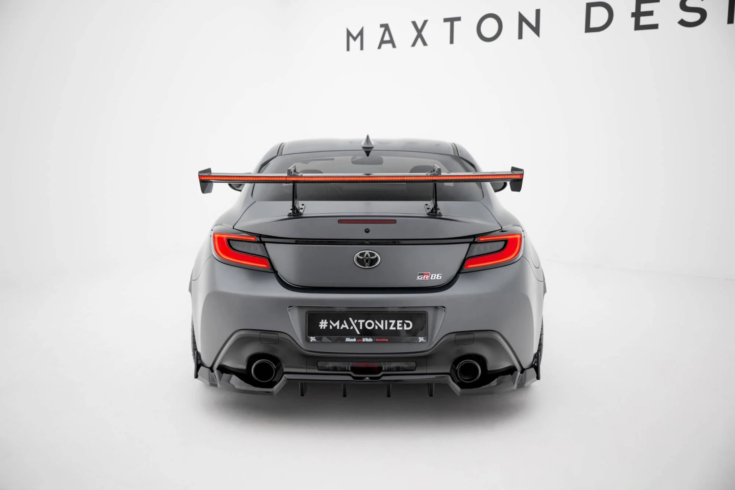 Maxton Design - Carbon Fiber Rear Wing With Upper Swan Mounting + LED Toyota GR86 / Subaru BRZ MK2 7 Maxton Design - Carbon Fiber Rear Wing With Upper Swan Mounting + LED Toyota GR86 / Subaru BRZ MK2 - Image 5
