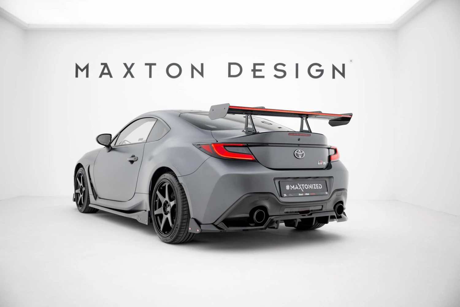 Maxton Design - Carbon Fiber Rear Wing With Upper Swan Mounting + LED Toyota GR86 / Subaru BRZ MK2 8 Maxton Design - Carbon Fiber Rear Wing With Upper Swan Mounting + LED Toyota GR86 / Subaru BRZ MK2 - Image 6
