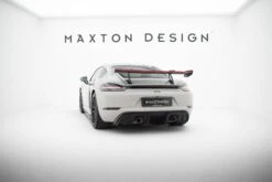 Maxton Design - Carbon Fiber Rear Wing With Upper Swan Mounting V.1 + LED Porsche 718 Cayman 982C -FlareCraft Store eng pl Carbon Spoiler With Upper Swan Mounting V 1 LED Porsche 718 Cayman 982c 21520 2