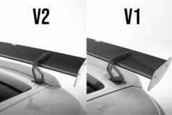 Maxton Design - Carbon Fiber Rear Wing With Upper Swan Mounting V.1 + LED Porsche 718 Cayman 982C -FlareCraft Store eng pl Carbon Spoiler With Upper Swan Mounting V 1 LED Porsche 718 Cayman 982c 21520 22