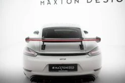 Maxton Design - Carbon Fiber Rear Wing With Upper Swan Mounting V.1 + LED Porsche 718 Cayman 982C -FlareCraft Store eng pl Carbon Spoiler With Upper Swan Mounting V 1 LED Porsche 718 Cayman 982c 21520 5
