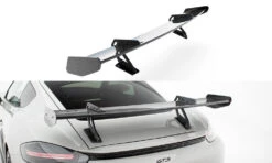 Maxton Design - Carbon Fiber Rear Wing With Upper Swan Mounting V.1 Porsche 718 Cayman 982C