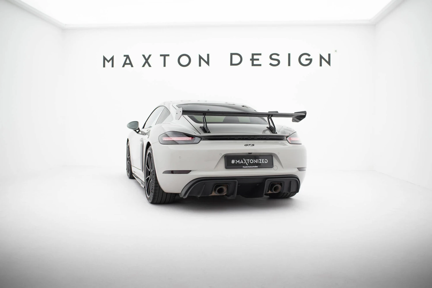Maxton Design - Carbon Fiber Rear Wing With Upper Swan Mounting V.1 Porsche 718 Cayman 982C 4 Maxton Design - Carbon Fiber Rear Wing With Upper Swan Mounting V.1 Porsche 718 Cayman 982C - Image 2