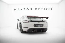 Maxton Design - Carbon Fiber Rear Wing With Upper Swan Mounting V.2 + LED Porsche 718 Cayman 982C -FlareCraft Store eng pl Carbon Spoiler With Upper Swan Mounting V 2 LED Porsche 718 Cayman 982c 21524 16