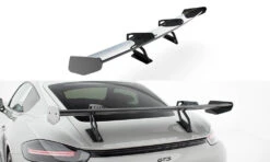 Maxton Design - Carbon Fiber Rear Wing With Upper Swan Mounting V.2 Porsche 718 Cayman 982C